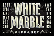 White Marble Alphabet