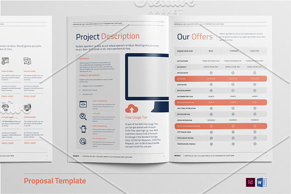 Proposal Template in Stationery Templates - product preview 3