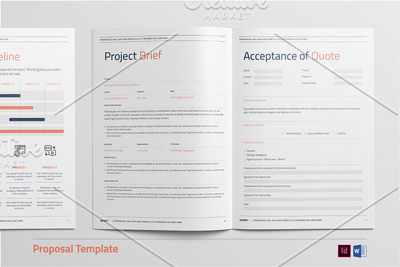 Proposal Template in Stationery Templates - product preview 5