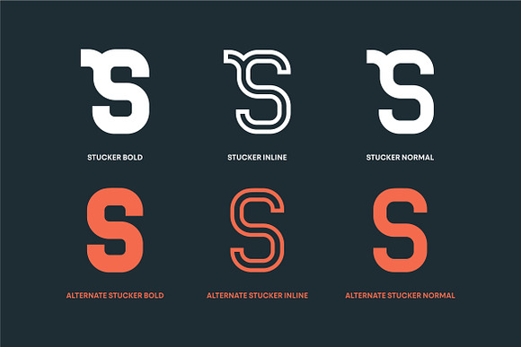 Stucker - Regular, Bold & Inline in Sans-Serif Fonts - product preview 2