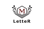Letter M Crest Logo Template
