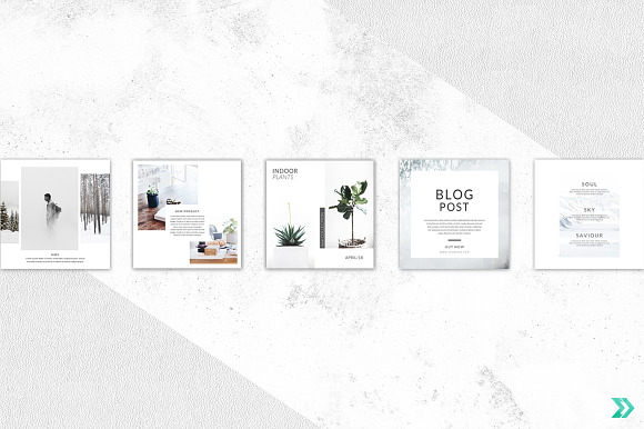CANVA Light Mist Instagram Post in Instagram Templates - product preview 2