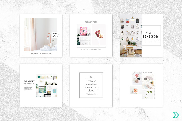 CANVA Light Mist Instagram Post in Instagram Templates - product preview 8