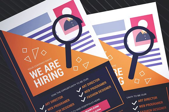 Job Vacancy Flyer in Flyer Templates - product preview 1