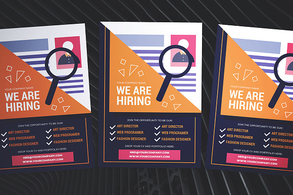 Job Vacancy Flyer in Flyer Templates - product preview 2
