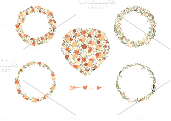Floral Vector Set in Illustrations - product preview 2
