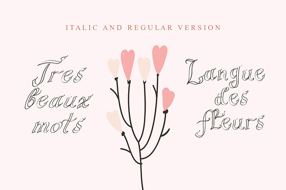 Fleuriste Duoline Font in Script Fonts - product preview 4