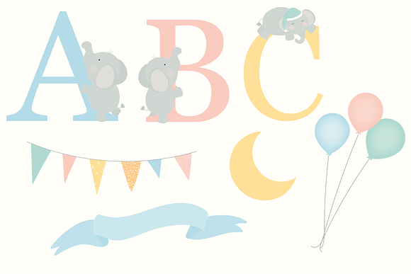 Baby Elephants in Illustrations - product preview 2