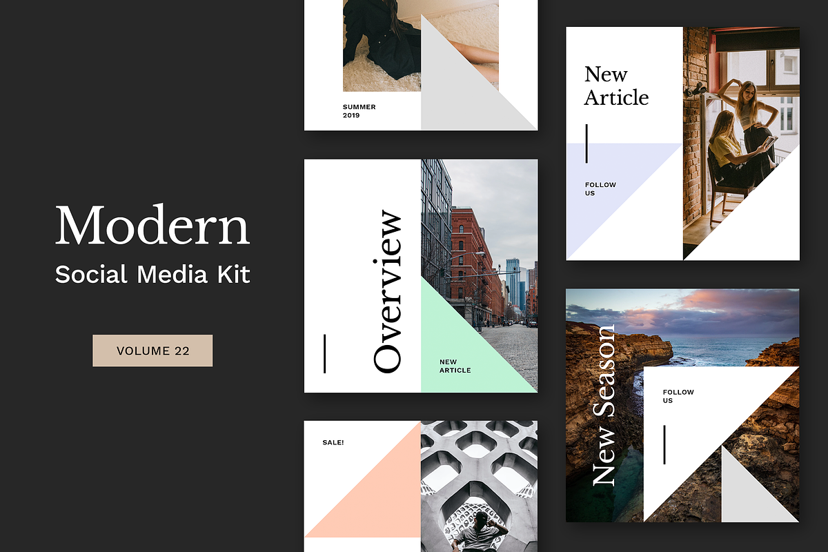 Modern Social Media Kit (Vol. 22) in Instagram Templates - product preview 8