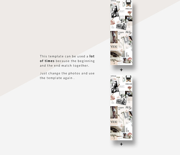 Instagram PUZZLE template - Floral in Instagram Templates - product preview 5