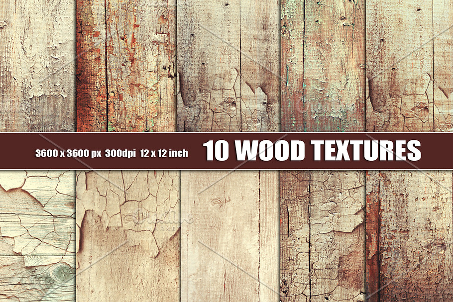 Distressed painted wood texture