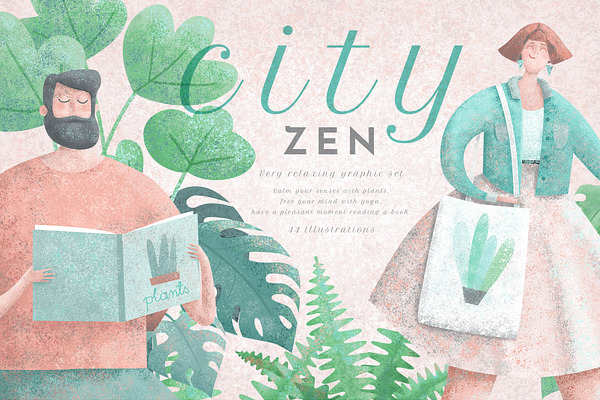 CityZEN Relaxing illustrations set