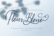 Fleur Bleue - Romantic Font