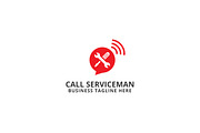 Call Serviceman Logo Template