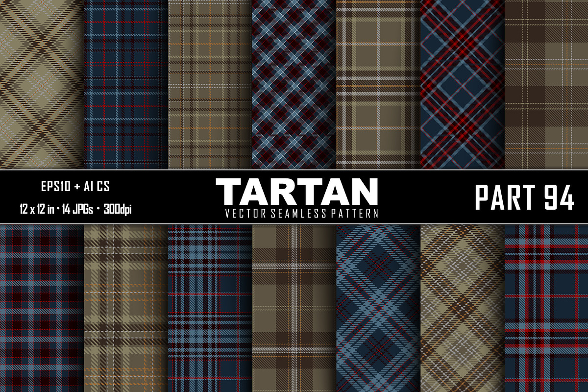 Seamless Tartan Pattern. Part–94 in Patterns - product preview 8