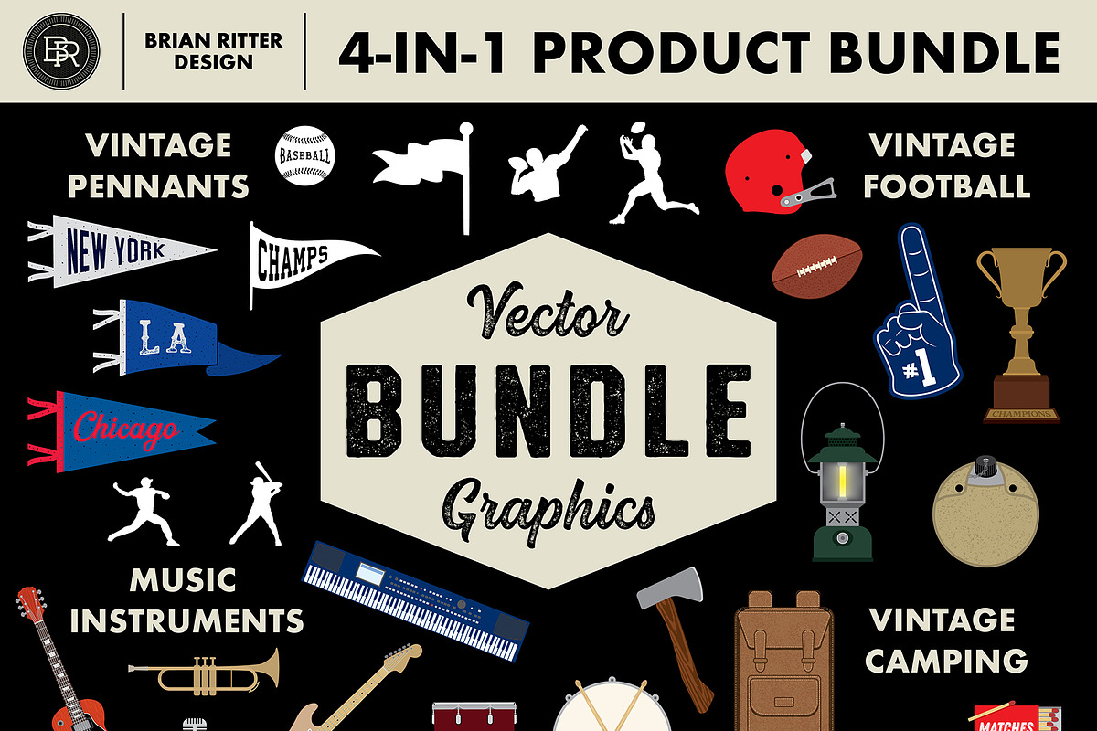 Vector Graphics 4-in-1 Bundle in Objects - product preview 8