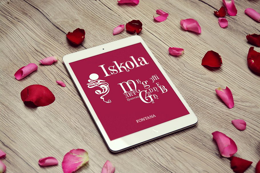 Iskola in Display Fonts - product preview 8