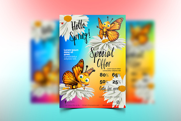 Flyer & Poster - Butterfly in Invitation Templates - product preview 1
