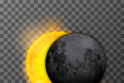 Eclipse stage with realistic moon