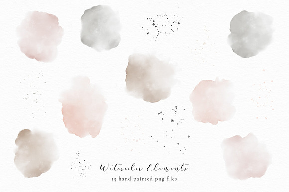 Yesterday's Story. Watercolor Set. in Illustrations - product preview 9
