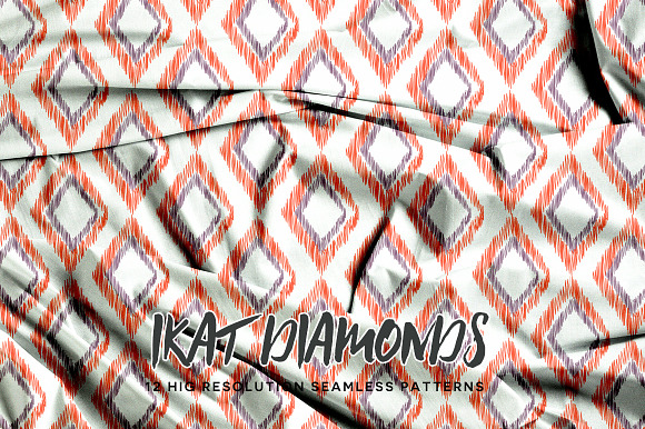 Ikat Diamonds in Patterns - product preview 2