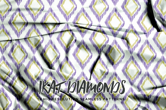 Ikat Diamonds in Patterns - product preview 6