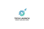 Tech Launch Logo Template