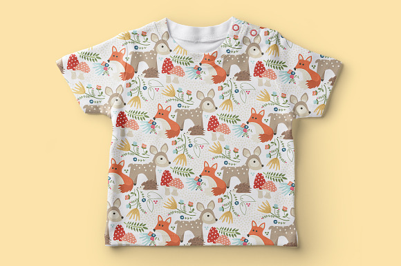 Woodland Wonderland Patterns & Icons in Illustrations - product preview 5