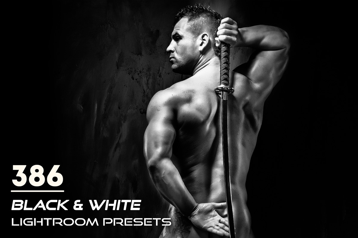 386 Black & White Lightroom Presets in Add-Ons - product preview 8