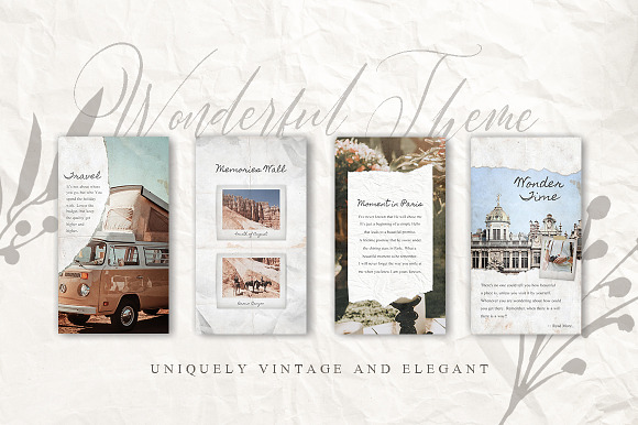 CANVA Rustic Paper Social Media Pack in Instagram Templates - product preview 1