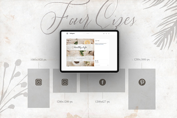CANVA Rustic Paper Social Media Pack in Instagram Templates - product preview 4
