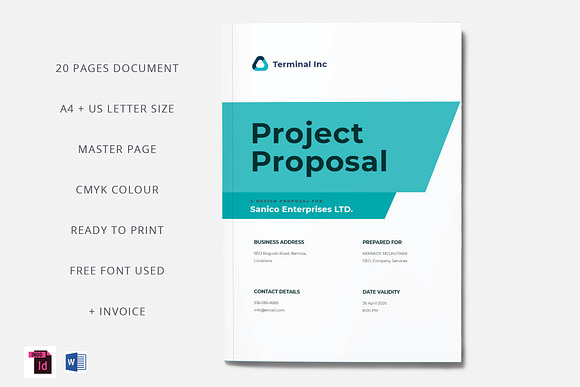 Project Proposal Bundle in Brochure Templates - product preview 1