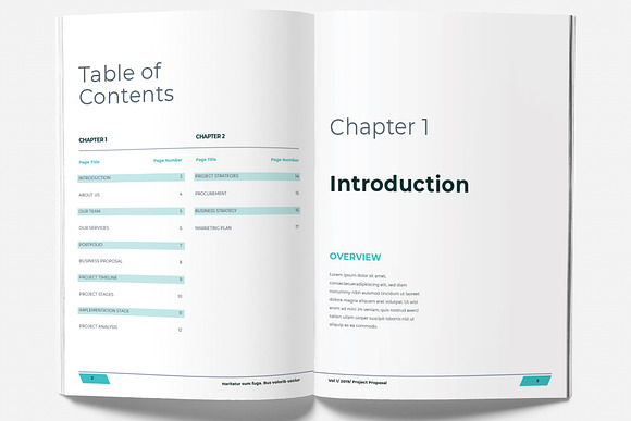 Project Proposal Bundle in Brochure Templates - product preview 4