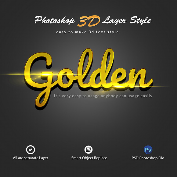 3D Bundle Photoshop Layer Style in Photoshop Layer Styles - product preview 6