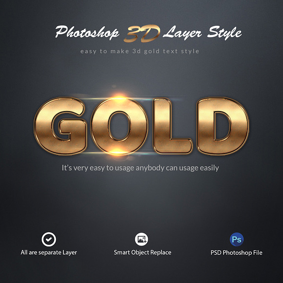 3D Bundle Photoshop Layer Style in Photoshop Layer Styles - product preview 8
