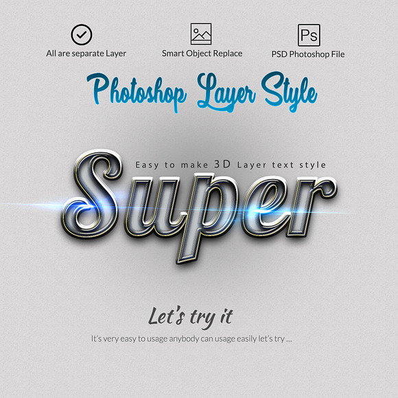 3D Bundle Photoshop Layer Style in Photoshop Layer Styles - product preview 9