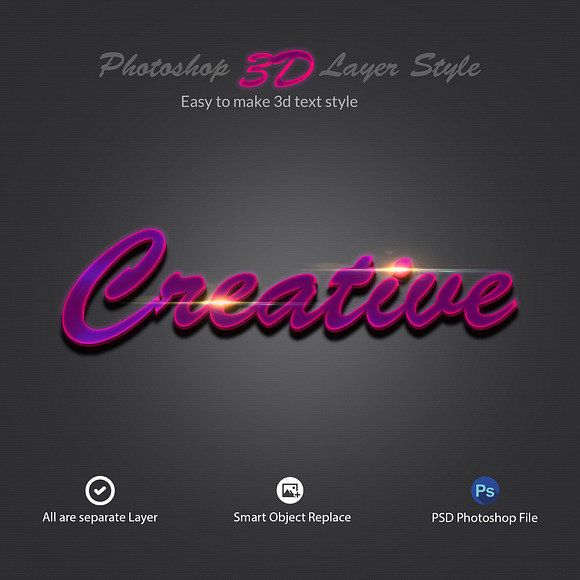 3D Bundle Photoshop Layer Style in Photoshop Layer Styles - product preview 12