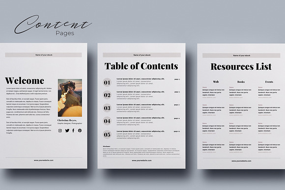Canva eBook Template 23 pages in Magazine Templates - product preview 3