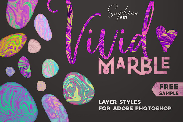 Vivid Marble Effect For Photoshop