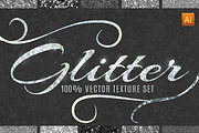 100% Vector Glitter Texture Patterns