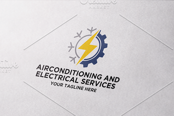 AC and Electrical Services Logo in Logo Templates - product preview 1