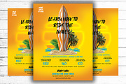 Surfing Lessons Flyer