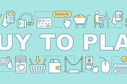 Pay for play word concepts banner