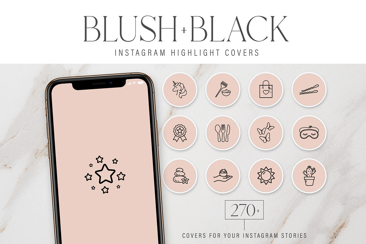 Blush Instagram Highlight Covers in Instagram Templates - product preview 8