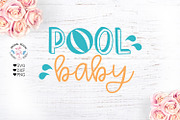 POOL BABY - Baby Vacation Cut File