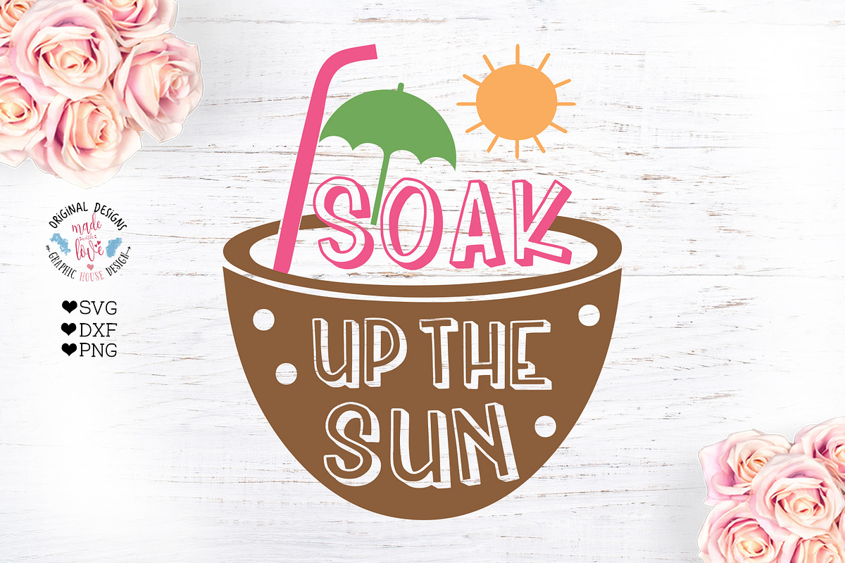 Soak Up the Sun - Summer Cut File in Illustrations - product preview 8