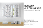 Nursery Long and Short Curtains Pack