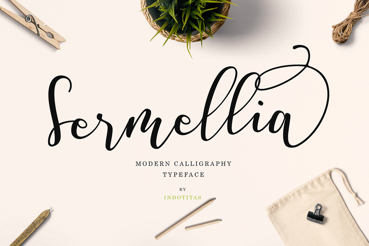 Sermellia in Script Fonts - product preview 8