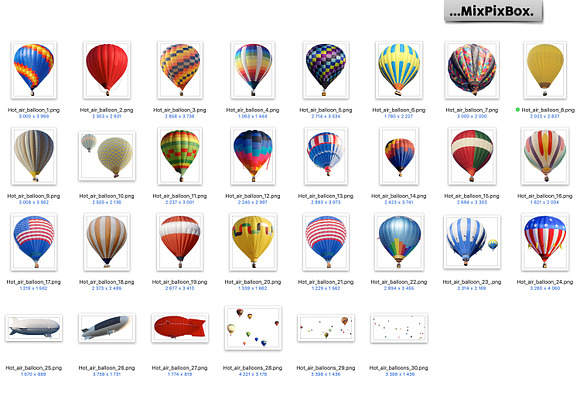 Hot Air Balloon overlays in Photoshop Layer Styles - product preview 4