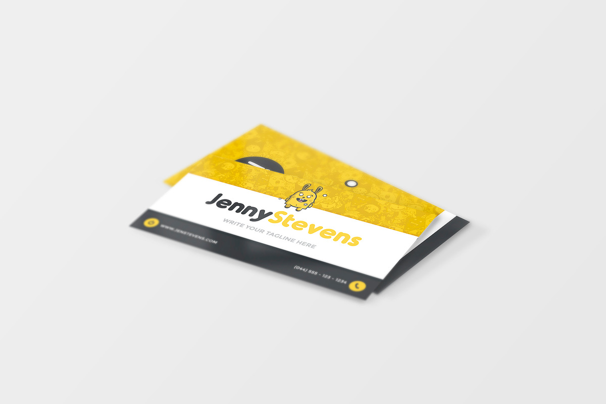 Bunny Monster Business Card in Business Card Templates - product preview 8